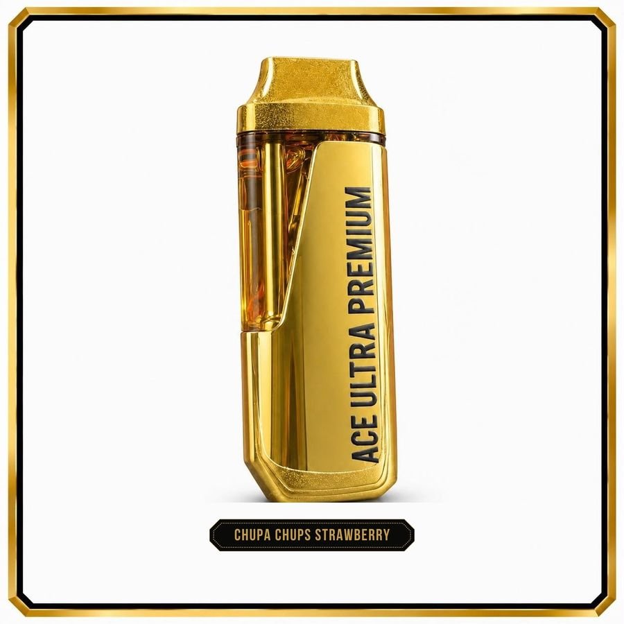 Chupa Chups Strawberry — ACE ULTRA THC diamond sauce disposable vape